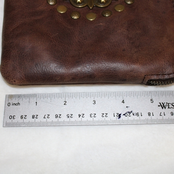 Patricia Nash Soft Leather Studded Wristlet Purse